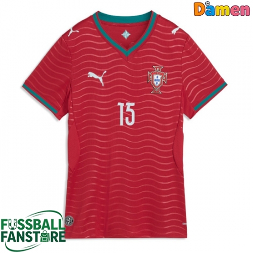 Portugal Joao Neves #15 Replik Heimtrikot Damen WM 2026 Kurzarm